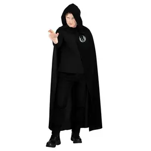 Star Wars Men's Luke Skywalker Black Hooded Robe Costume