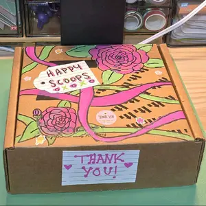 Mega Happy Scoop Mystery Box of stationary and self-care items for paper crafters 50 assorted items