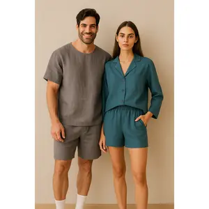 Linen Lovers’ Sleepwear Set for 2