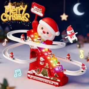 Christmas Holiday Electric Stair Climbing Toy, Automatic Climbing Toy Snowman, Fun and Cute Holiday Ornaments, Gifts for Holidays and Birthdays