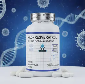 NAD+ supplement, Resveratrol, Antioxidant, Premium Anti aging, Longevity, Skin health, Brain health, Heart health, Immune support, Youth boost, Energy booster, boost metabolism, Vegan