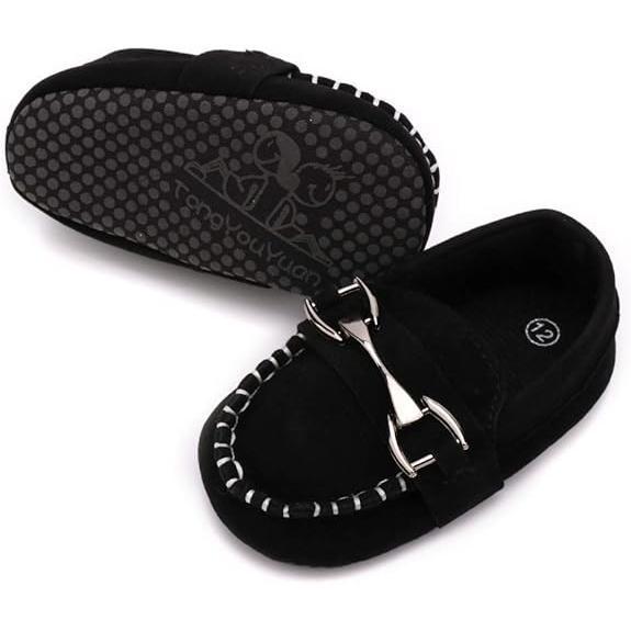 L-A6   Baby Loafers for Girls and Boys: Classic Prewalker & Crib Dress Shoes