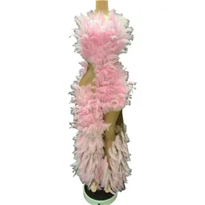 Pink Fantasy Feather Gown