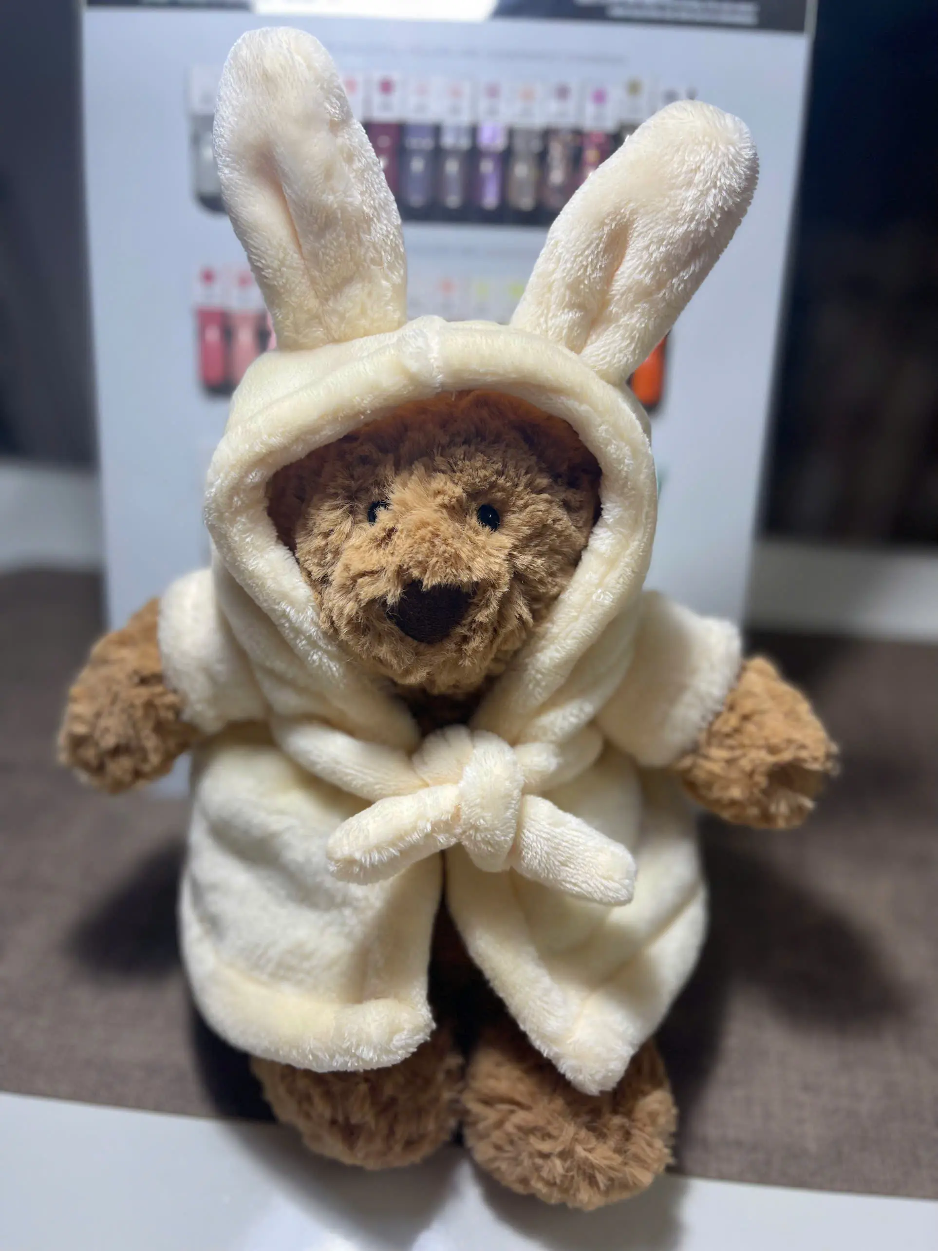 Jellycat Bartholomew Bear Bathrobe Plush Collectible Teddy Bear in Removable Hooded Robe Premium Soft Toy Birthday Baby Gift