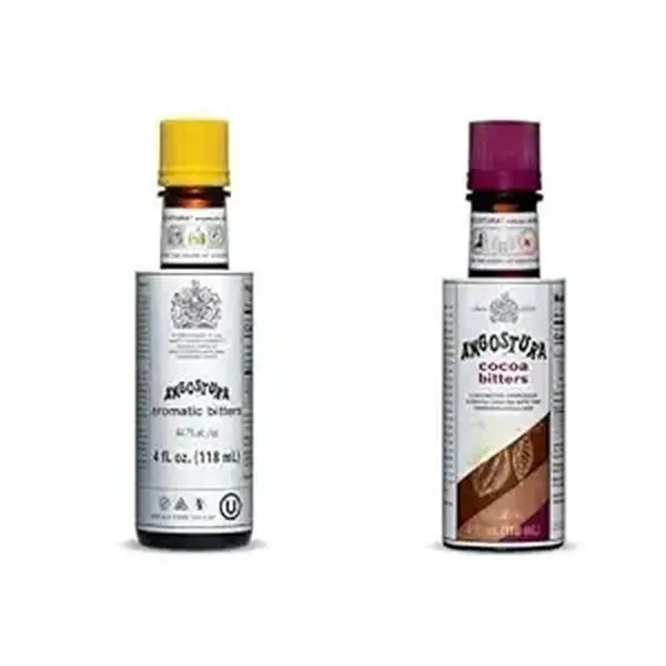 Angostura Bitters Aromatic and Cocoa Bitters (Combo- Pack) - 4oz Bottle Flavor Beverage