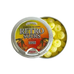 Retro – Mango – Classic Sweet & Treats | Nostalgic & Mouth-Puckering Tins Candy Sour Tangy Tangerine