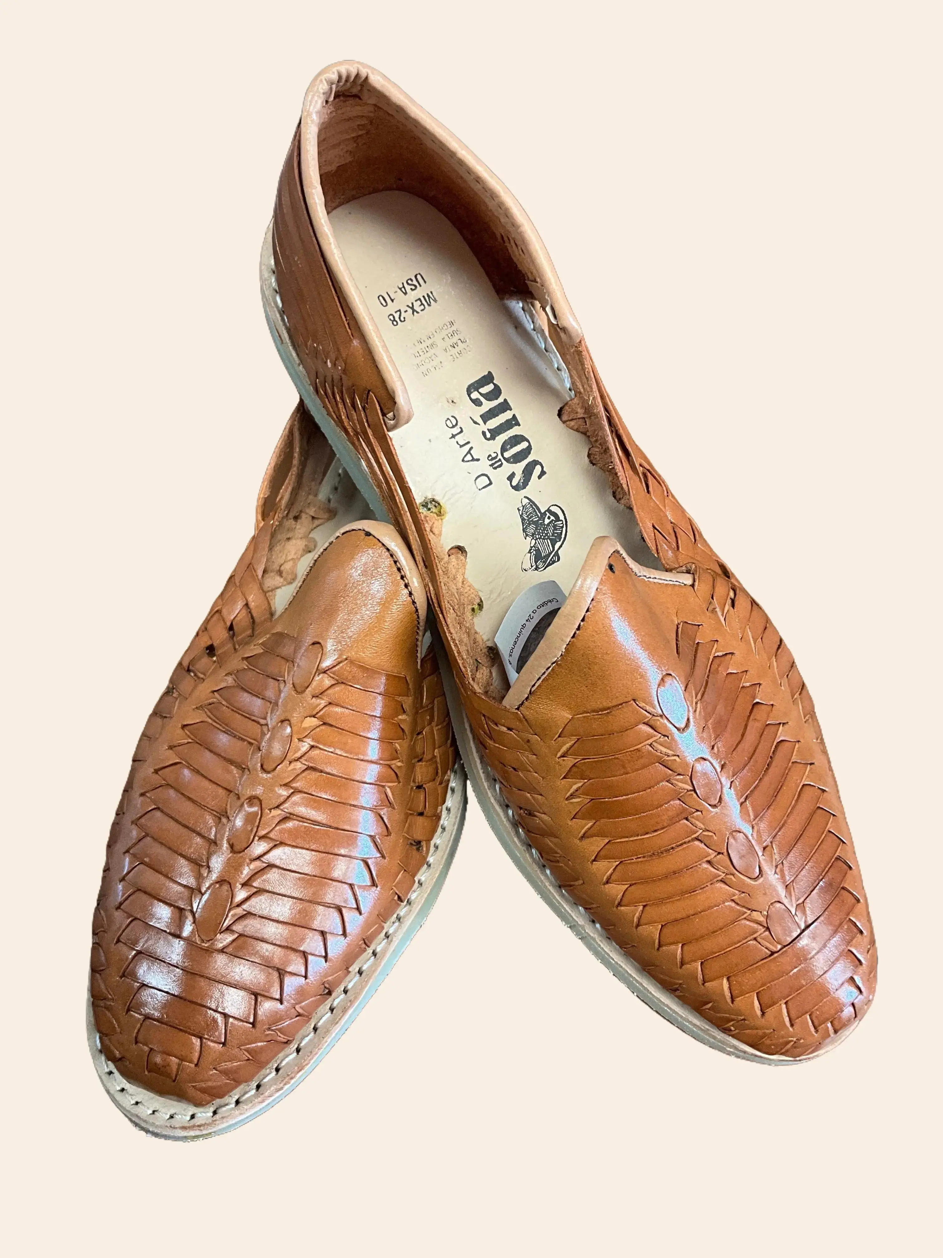 Men Huarache Artesanal - Handcrafted Cow Leather Traditional Footwear for Unique Style and Natural Feel