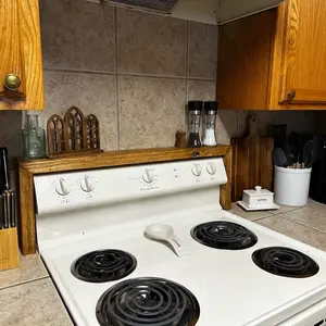 225WoodWorking Over the Stove Shelf/Spice Rack Kitchen Organization/Easy Reach Organiser Gift Decor Wooden Friend