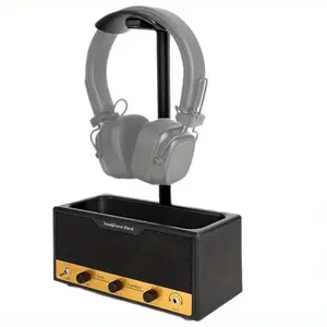 Vintage Guitar Speaker Headphone Stand, Multi-Function Storage Organizer, Retro Design, Ideal for Music Lovers, Home Decor