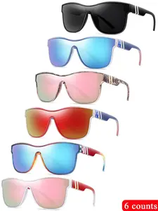 Unisex Fashionable Tinted Lens High Quality Sunglasses, Casual Summer Trendy Sunglasses for Everyday Use, Fashion Accessories for Outdoor Activities, Modern Trendy Sunglasses