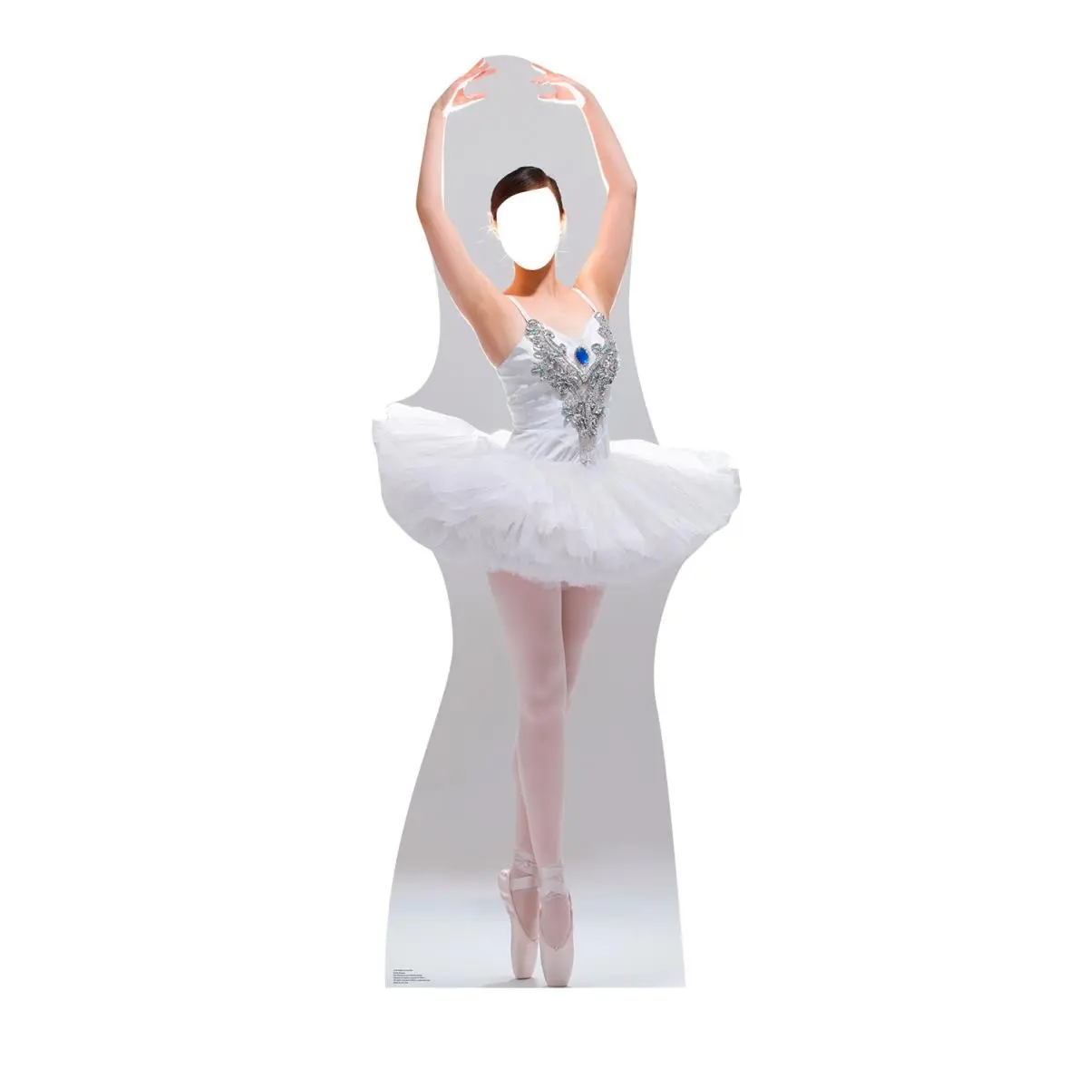 75x30 in. Ballet Ballerina Life-Sized Cardboard Standup, Decorative Home Decor for Party Use to Evoke Tiny Dancer Vibes, Life-Sized Cutout