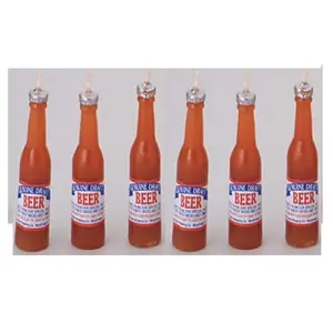 Beer Bottle Novelty Candles, 6 Candles per Card
