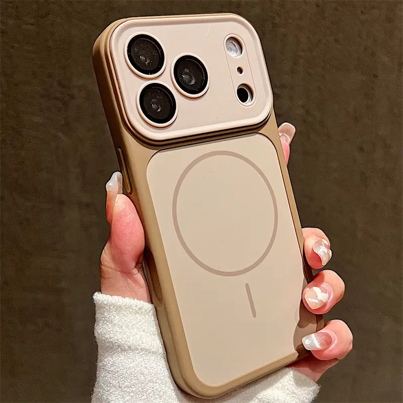 The new skin-feeling magnetic phone case is suitable for APPLE 17 promax 16 15 14 13 12 Air plus promax series. It has an excellent feel and is anti-fall soft case.