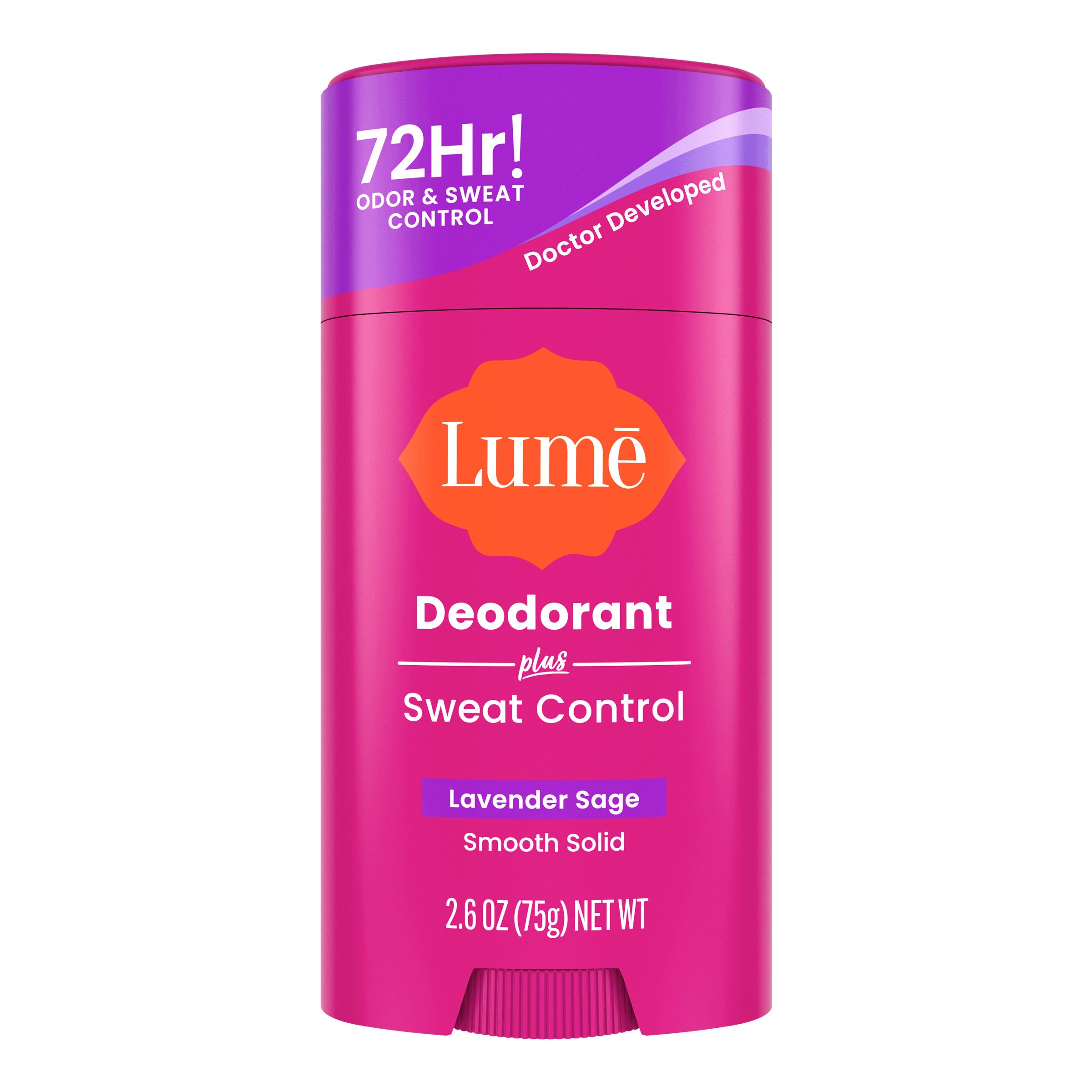 Lume Solid Stick Deodorant PLUS Sweat Control Antiperspirant