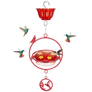 Kingsyard Hummingbird Season 2026 Upgraded Nectar Tray Feeder with Large 8oz Capacity Ant Moat for Backyard Nature Watching Feed Wild Birds in Spring Garden