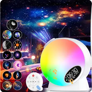 Syslux Astronomical Star Projector, Bedroom Night Light Timer, Noise, 4K Replaceable HD Galaxy Discs, Kids Adult Bed Decor Gift