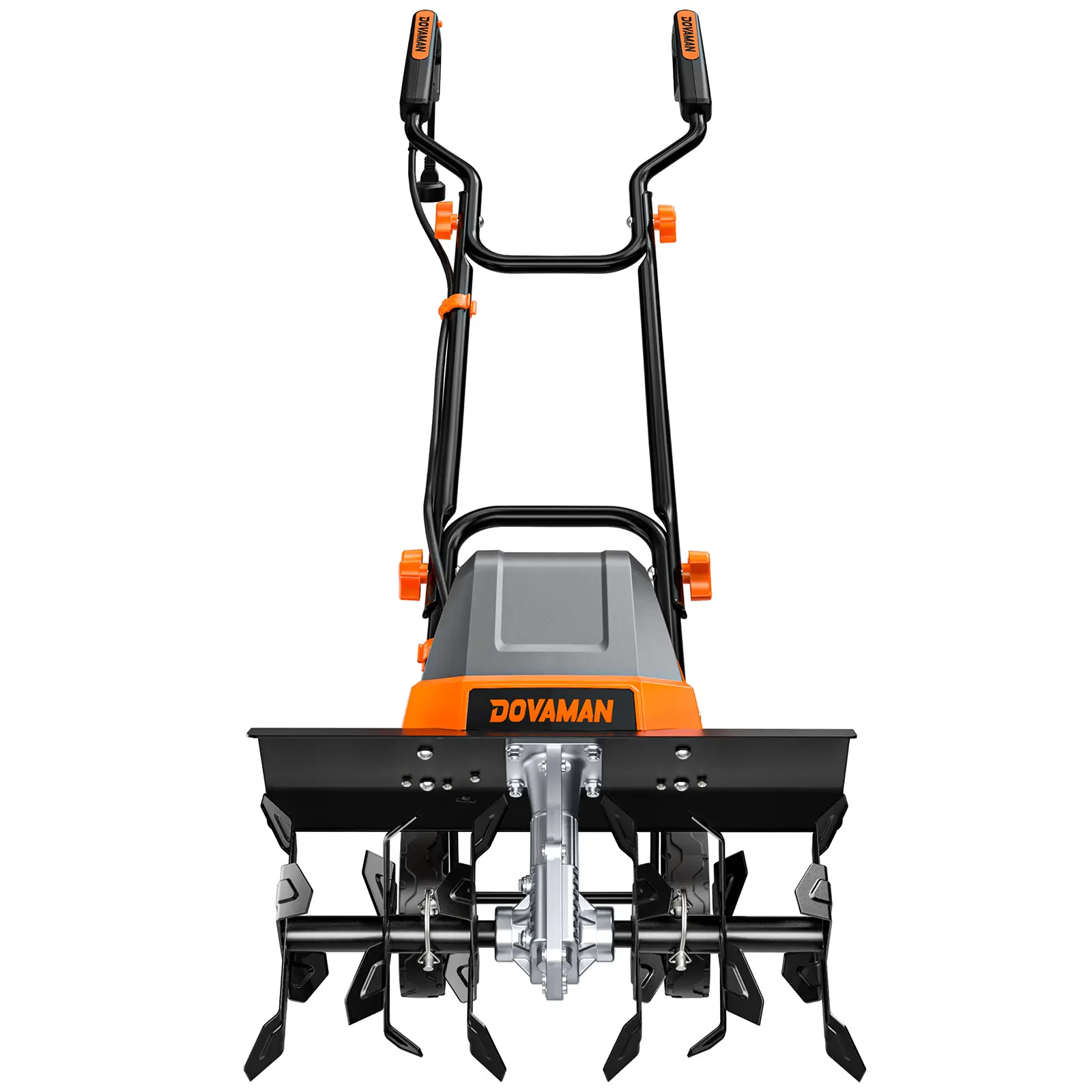 #summerfinds DOVAMAN 18-Inch Electric Garden Tiller, 15-Amp Corded Cultivator with Up to 9-Inch Tilling Depth, 4-Position Adjustable Wheels & Foldable Handle for Soil Preparation,#Summervibes