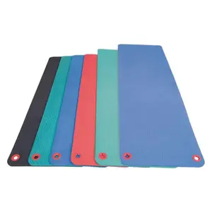 212 MAIN Portable 48 in. 0.5 in. Thick Workout Mat with Eyelet Holes - Yoga Equipment for Floor Exercises, Green