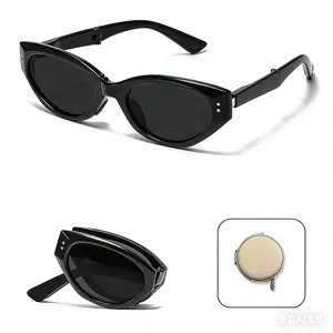 Eoogold Oversized Foldable Sunglasses |   Polarized UV Protection Lightweight Shades for Driving Travel with Case