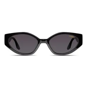 Vakenelli REVENGE-Hex Frame 2025 Gold Logo Matte Black Six-sided Power Sunglasses Minimal Branding Clarity