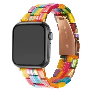Premium See-Through Resin Strap for Apple Watch Comfortable Fashion Replacement Band