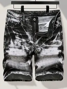 Men's Slim Stretch Denim Shorts Summer Casual Versatile,For Husband, Boyfriend Gifts