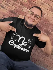 Capricorn Zodiac T-Shirt | White Design Astrology Tee