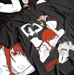 Chainsaw Man T-Shirt, Makima Power Kobeni Reze, Horror Anime Gift Shirt, Unisex, Soft Touch, Feels Like a Favorite, Ready to Go