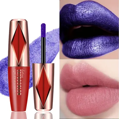 Tearable Design Lipstick & Lip Gloss Set - Durable Long Wear, Glossy, Waterproof, Natural Coloring, Non-Stick to Cup, Non-Toxic, Alcohol-Free Lip Care for Everyday Glam, Daily Elegance