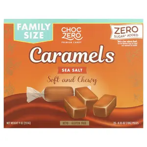 ChocZero Caramels, Sea Salt, 9 oz (255 g) ChocZero Caramels, Sea Salt, 9 oz (255 g)