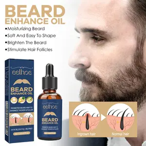 EELHOE Men's Beard Strengthening Oil | Plant-Based Formula | Softening & Shine | Christmas Gift Beard Growth Vitamin Spray Luxury Musky Beard Oil
