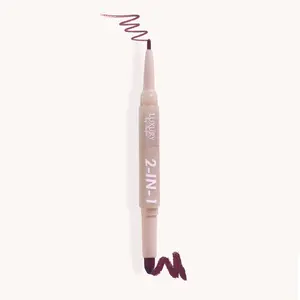 Luxury by Sofia 2 in 1 Lipstick Lipliner Retractable Pencil Semi Matte