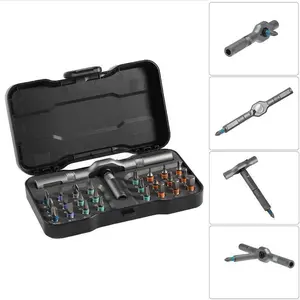 24-in-1 Magnetic Screwdriver Set, MultifunctionalScrewdriver Drill Bit Set, Household Repair ToolKit with Detachable T-shaped Ratchet Handle Gift for Thanksgiving,Christmas,New Year