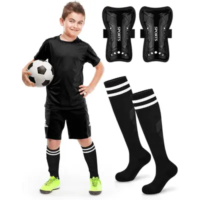 thumbnail image 2 of Toddler Shin Pads Soccer 4 Year Old Kid Pads With Socks Gear For Soccer 3,4,5-16 Year Old And Up Little Girls Boys Kids Child Youth Toddler Teenagers Soccer Shin Guards Soccer Shin 2 of 13