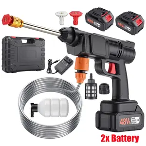 Cordless Electric High Pressure Washer Gun, Rechargeable Portable Cleaning Tool, Versatile for Cars, Bikes, Gardens & Patios, Easy to Use & Store