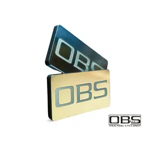 OBS - (Words Only) Classic Pillar Emblem - Machined Billet - Sold as a Pair