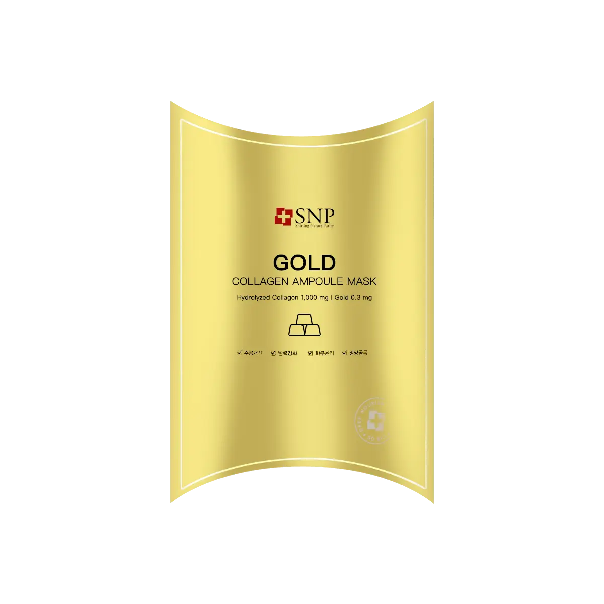 SNP Korean Gold Collagen Essence Mask - (10/11 Sheets, Random Packaging)