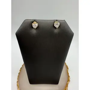 Lab Grown Heart Shaped Studs