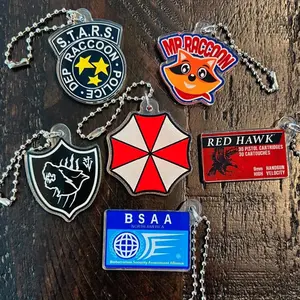 6 Ops (NOT COMBO 6) Resident Evil 9 Acrylic Keychain - Zombies, Leon, STARS, Lady Dimitrescu Bag Charms Gifts