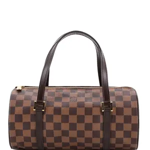 Pre-owned Louis Vuitton Canvas Coated Shoulder Bags Papillon Handbag Damier 26 by Rebag