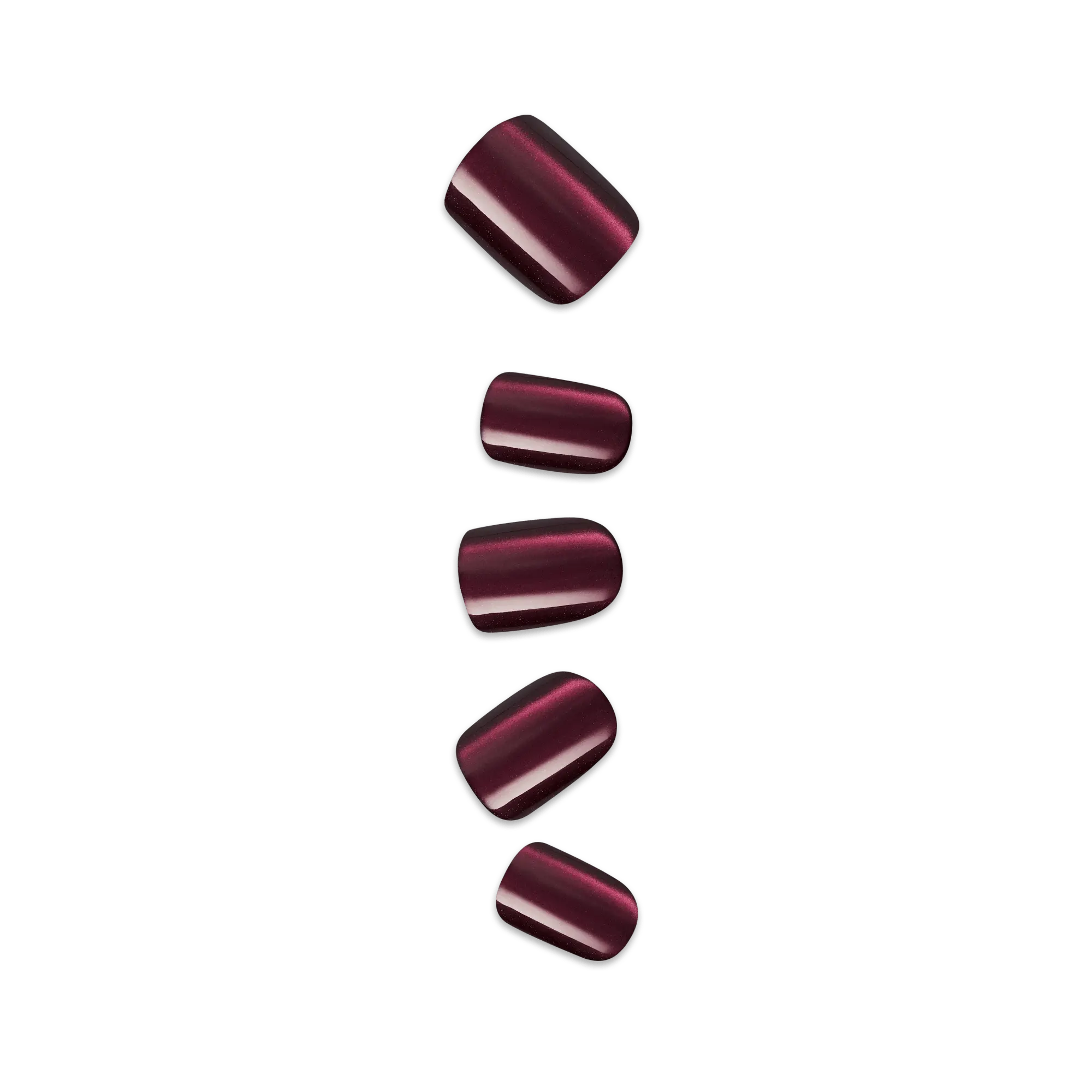 colorFX by Impress No Glue Fake Press On Nails - Night Changes | Design, Red, Short, Squoval, Manicure