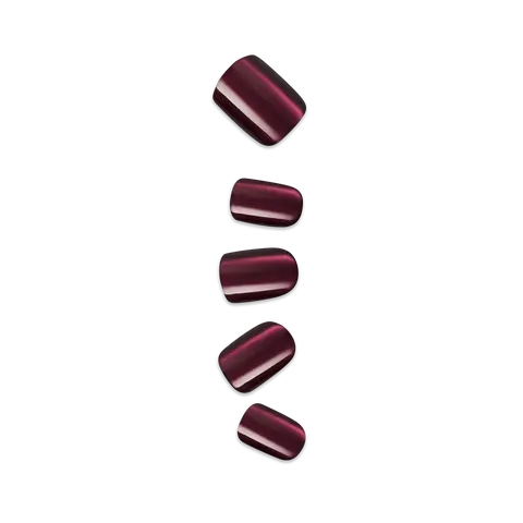 colorFX by Impress No Glue Fake Press On Nails - Night Changes | Design, Red, Short, Squoval, Manicure