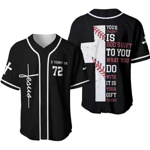 Jesus Baseball Jersey, Personalized Baseball Jersey
