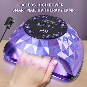 UV Light for Gel Nails UV Nail Lamp with 36 LED Beads for Gel Polish with LCD Display Auto Sensor and 4 Timer Settings Professional Nail lamp