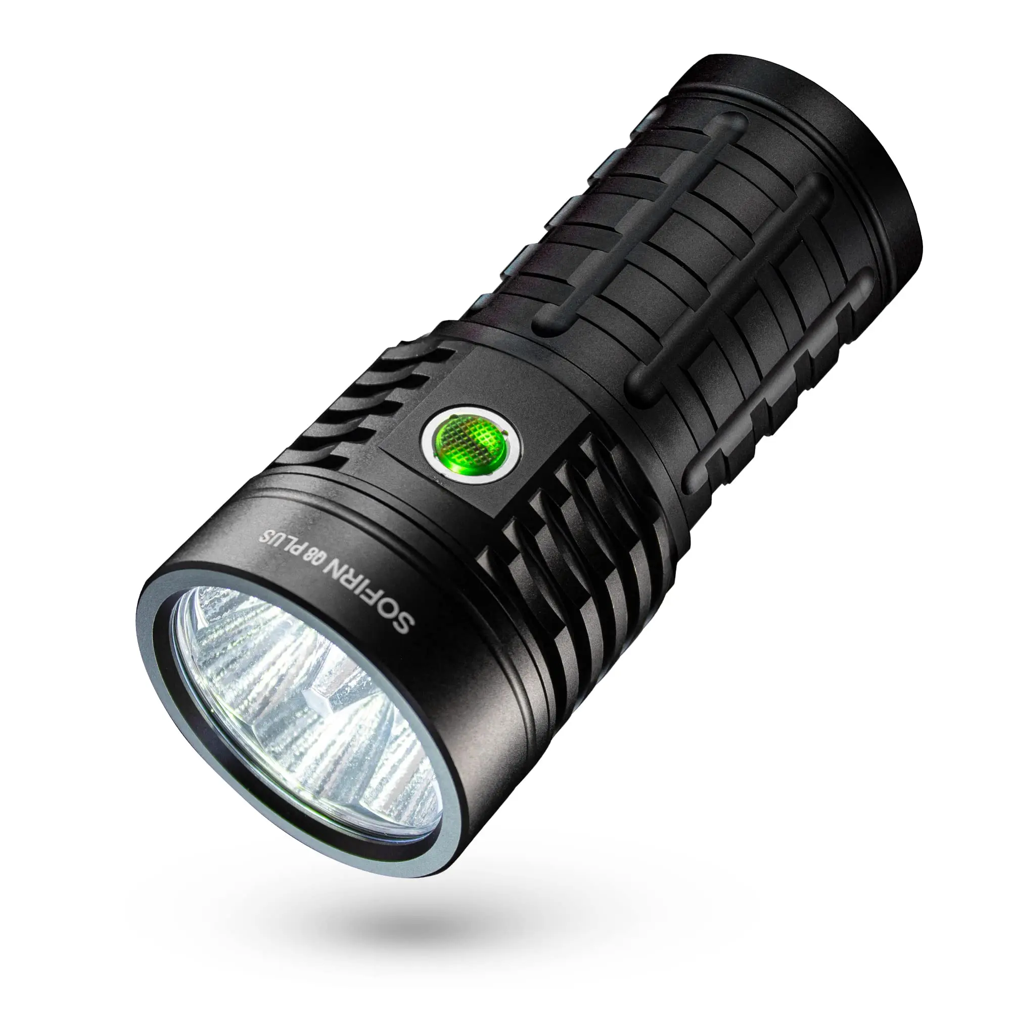 Sofirn Q8 Plus High Power Rechargeable Flashlight - 16000 Lumens, 6 LED Anduril 2 UI, USB-C Charging, 3V-4.2V, Portable Waterproof Lightweight Handheld Torch for Camping, Hiking/Light Outdoor, Pocket Size Mini Torch, Portable Mini Torches
