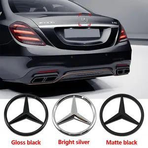 Mercedes-Benz Abs Material Tailgate Decal, Trunk Emblem Sticker, Fits Sw164/w203/w204, Car Exterior Modification Accessories