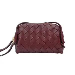Pre-owned Bottega Veneta Leather Mini Bags Barolo Intrecciato Concert Pouch Mini Bag