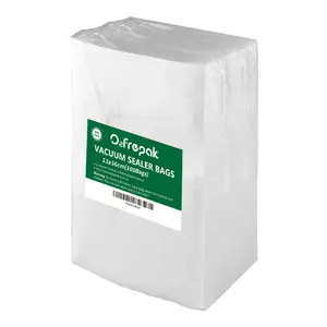 O2frepak 100 Gallon Size 11" X 16"Vacuum Sealer Bags With Puncture Prevention,Vacuum Seal Freezer Bags,Great For Sous Vide Vaccume Sealer PreCut Bags