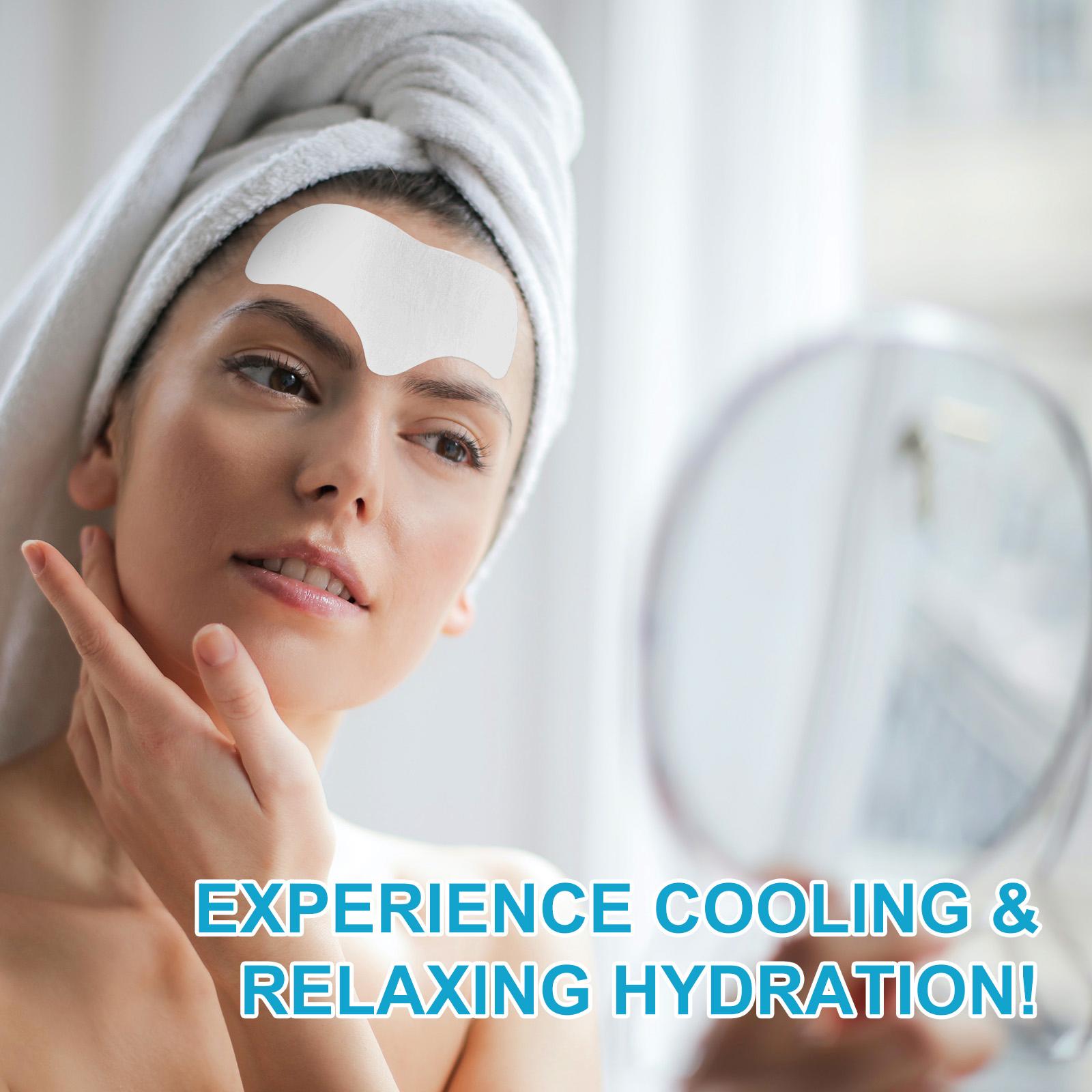 YECUCE Forehead and Between the Eyes Patches,Facial Patches to Smooth & Soften Forehead-For Overnight Use,12 Patches