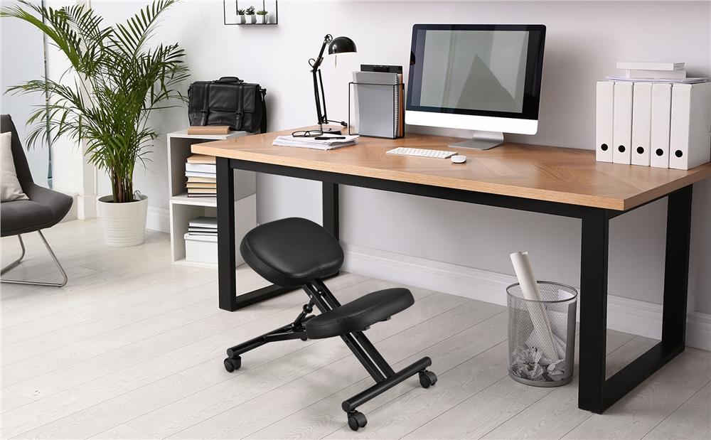 Yaheetech Kneeling Chair Ergonomic Posture Chair for Office Home, Adjustable Knee Stool Office Chair with Thick Foamed Cushion